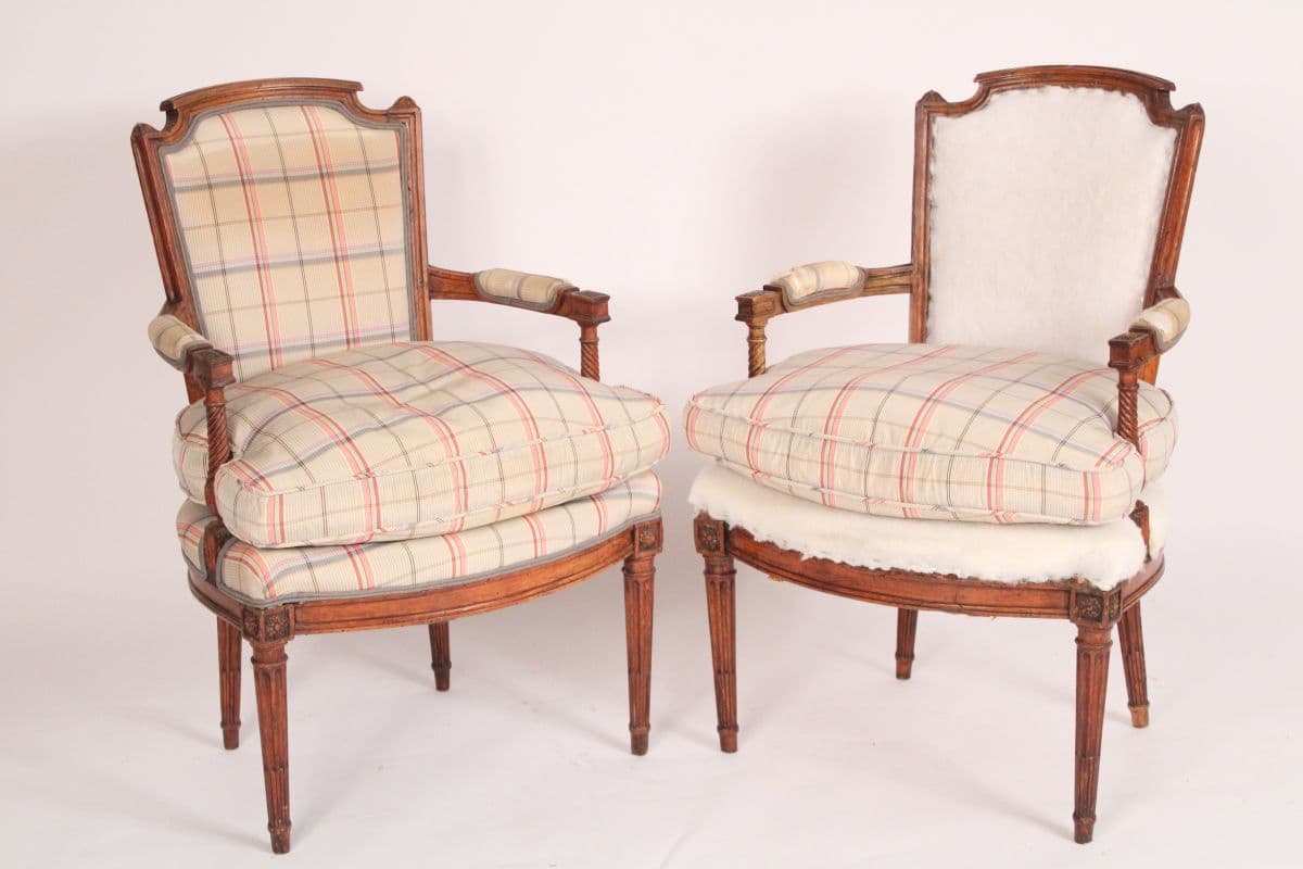 Pair of 18th Century Louis XVI armchairs