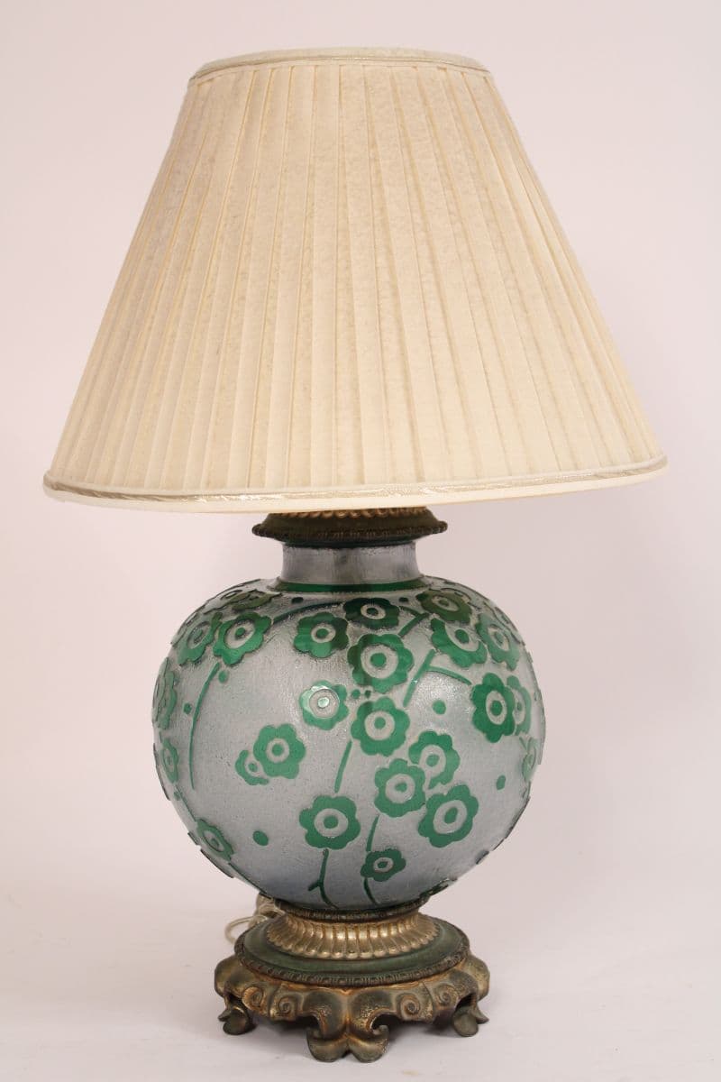 Antique Daum Nancy Table Lamp