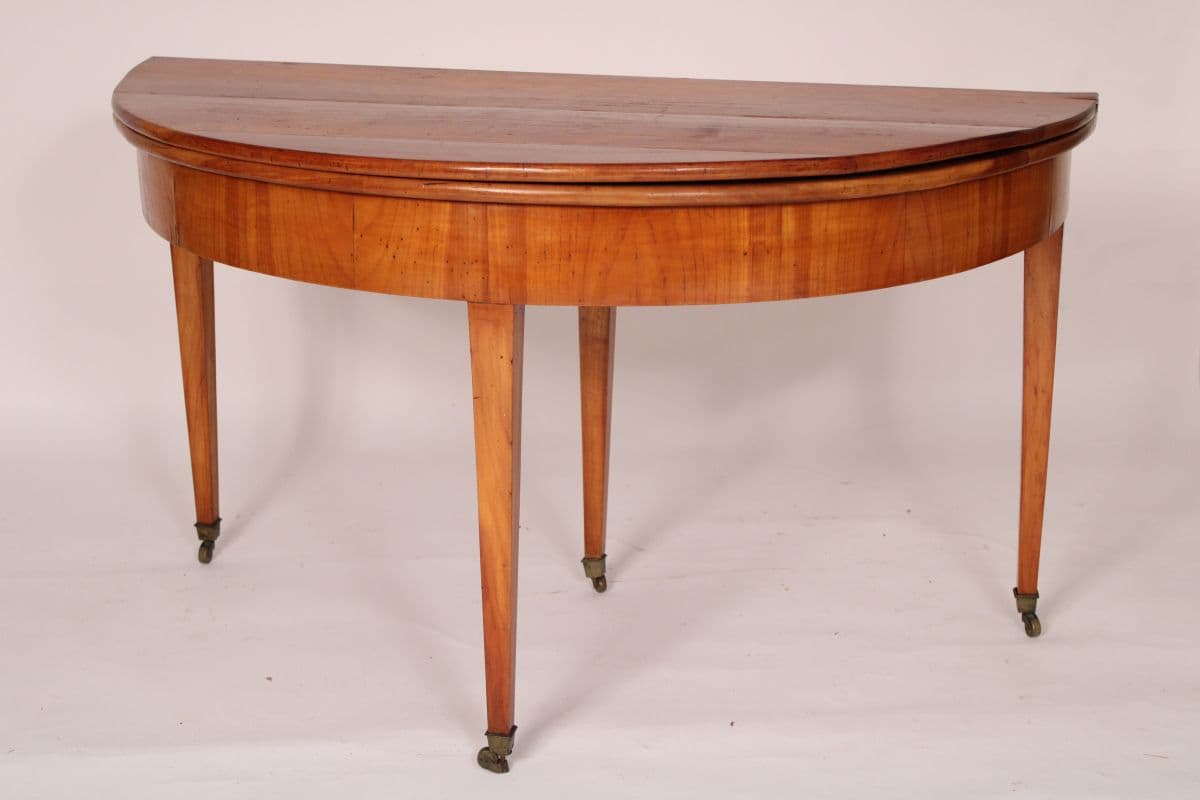Directoire Fruit Wood Demi Lune Games / Dining Table