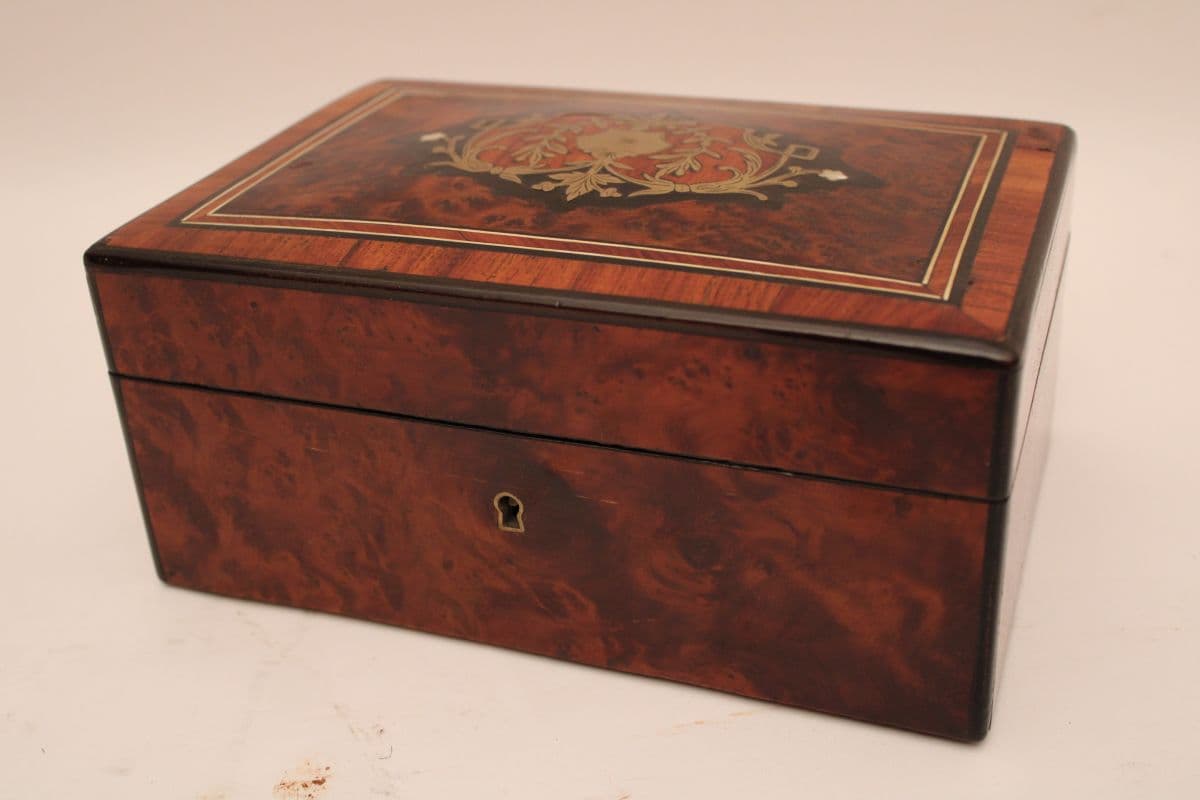 Napoleon III Brass Inlaid Box