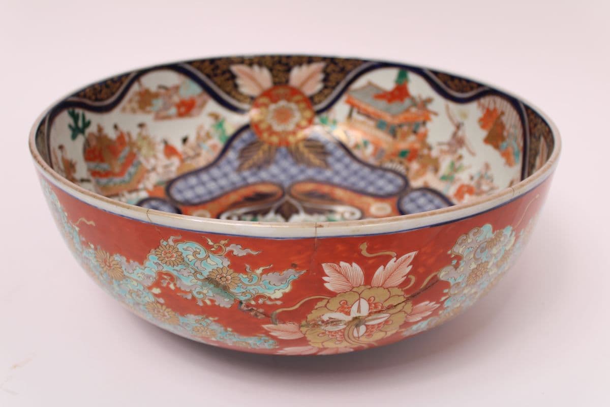 19th Century Imari Punch Bowl