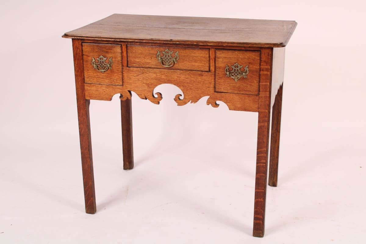 19th Century George III Oak Lowboy