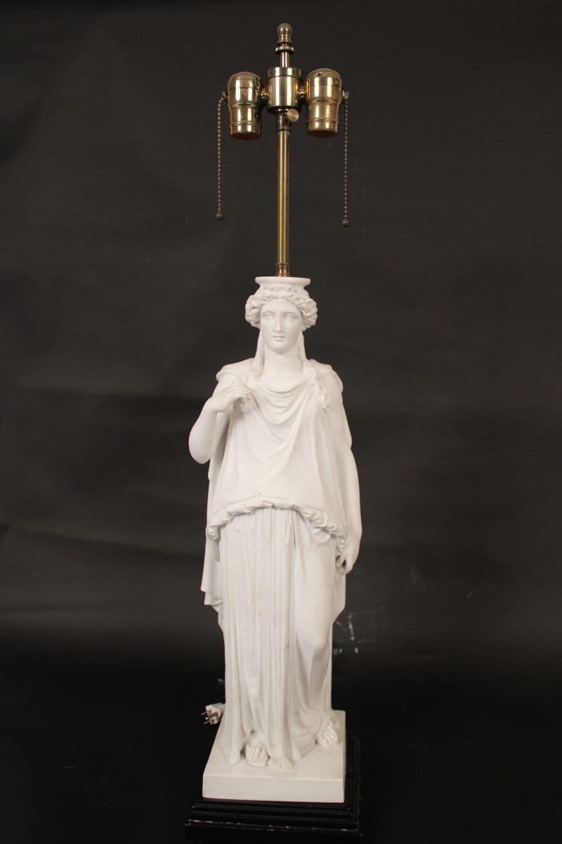 Neo Classical Style Parian Lamp