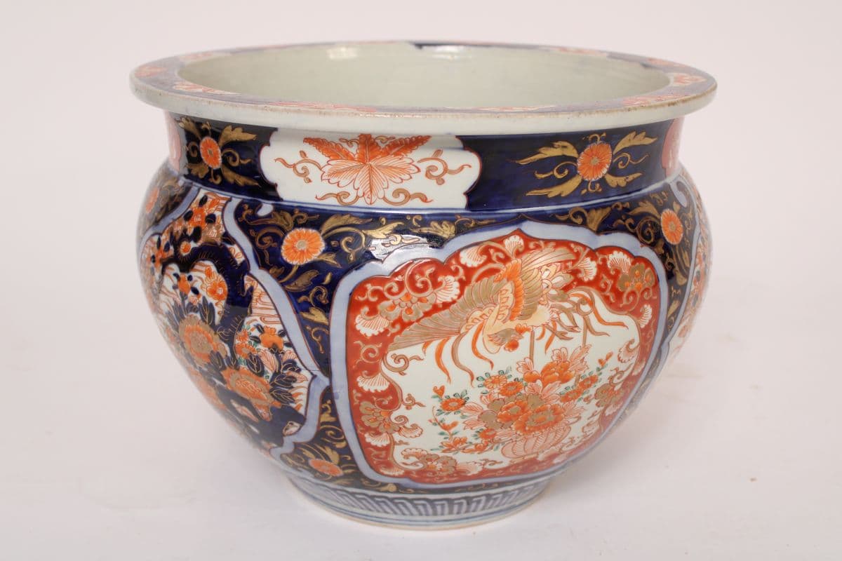 Antique Imari Porcelain Jardinere