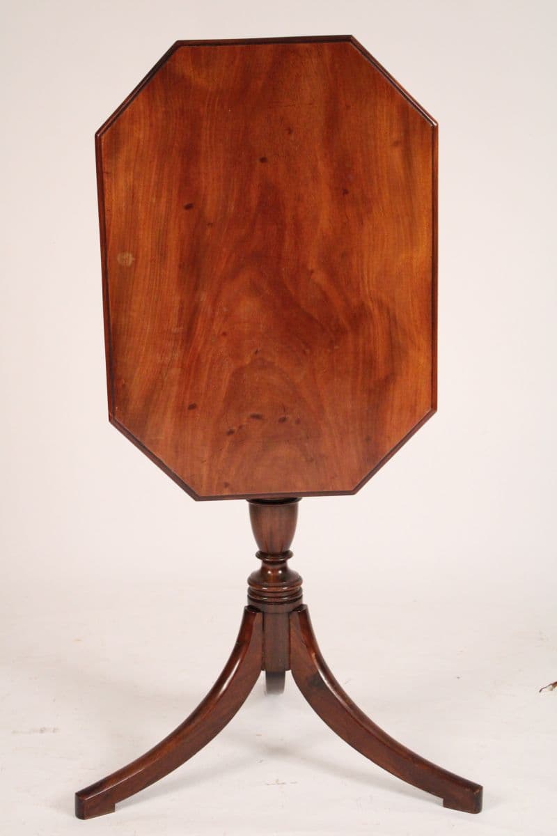 English Regency Mahogany Tilt Top Table