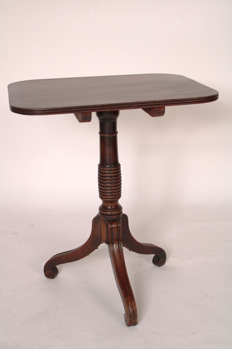 English Regency Mahogany Tilt Top Table