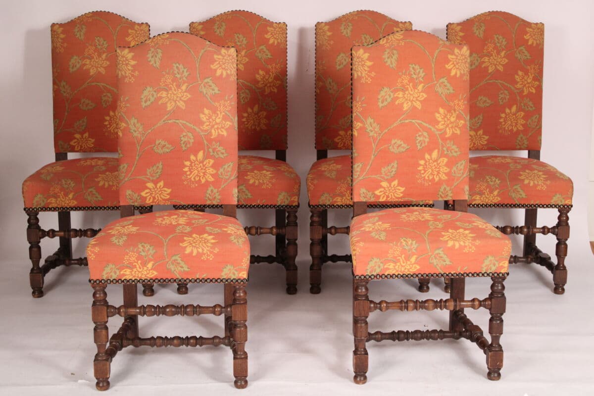 Set of 6 Louis XIV Style Dining Room Chairs