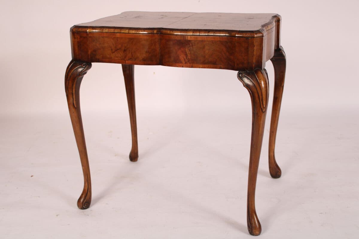George I Style Burl Walnut Occasional Table