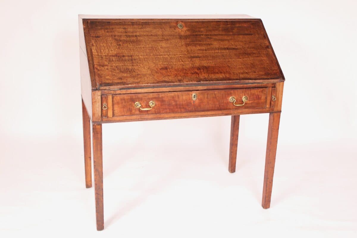 18th Century George III Mahogany Slant Top Desk
