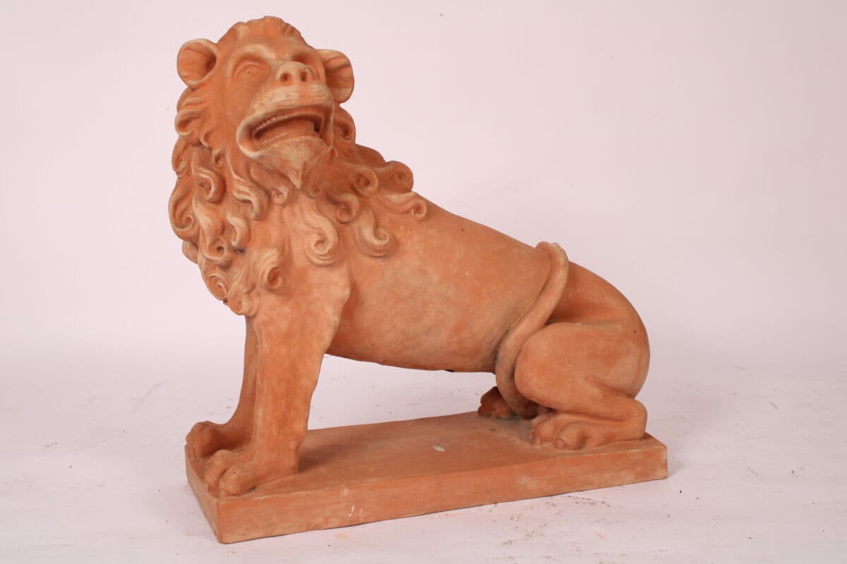 Continental 29″ Tall Terra Cotta Lion
