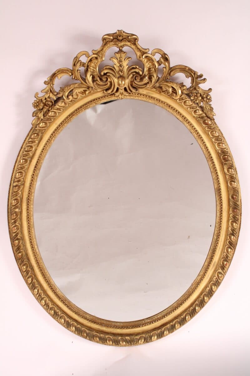 19th Century Napoleon III Gilt Wood Mirror