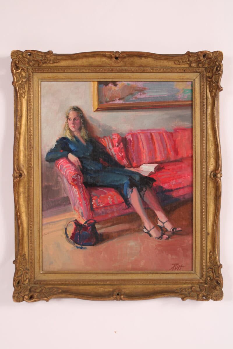 Interior Scene Painting by Donald Putt Putman (1926-2007)