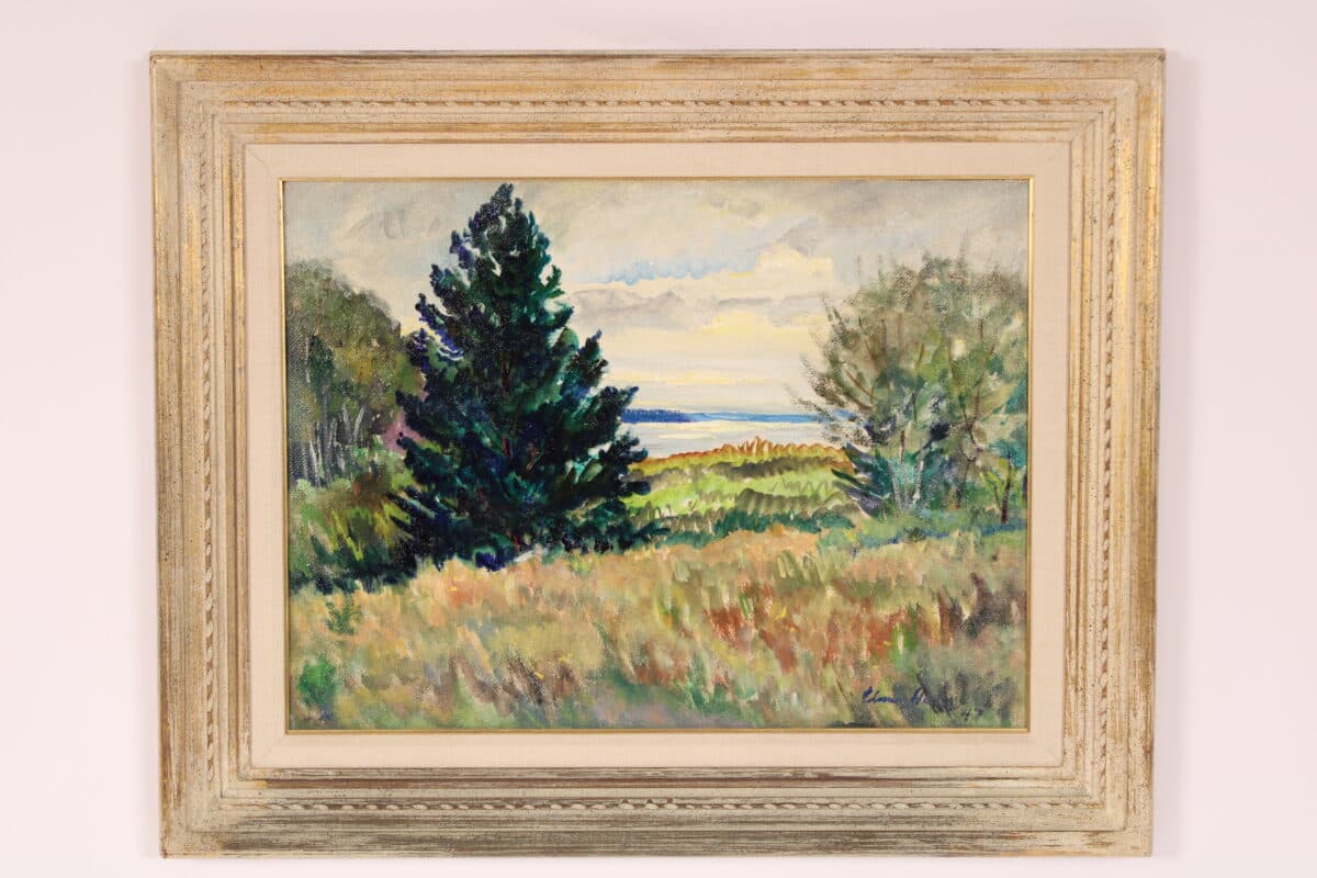 Impressionist Landscape Painting by Elmer Hayder (1889-1973)