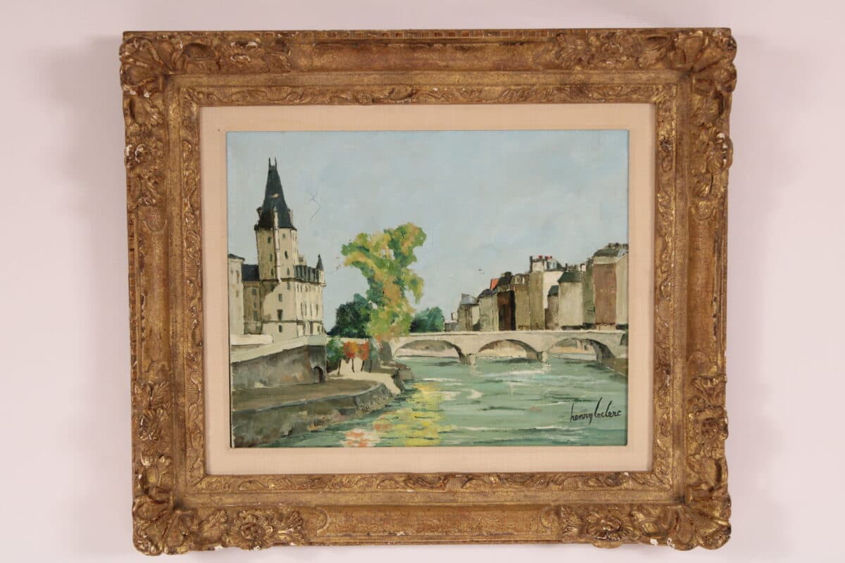 Painting by Henry Leclerc (1905-1970)
