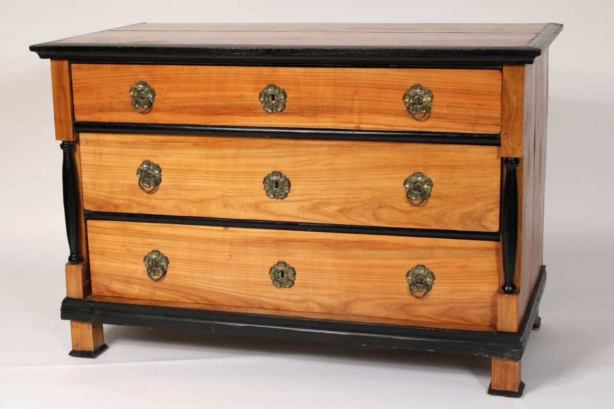 19th Century Biedermeier / Empire Birch Chest of Drawers