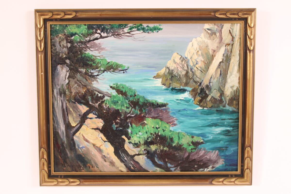 Painting of The Monterey / Carmel Coastal Area Dated 1931