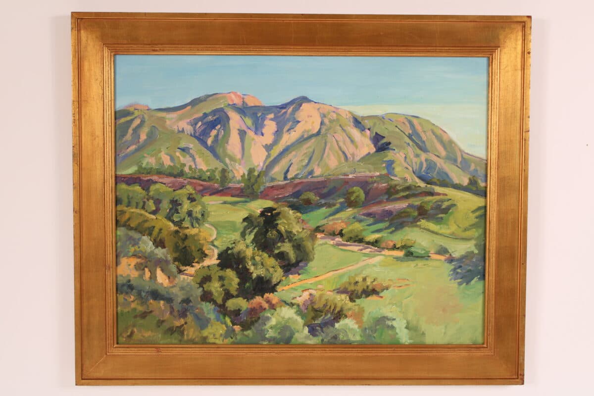 Southern California Landscape Painting by Raymond Cuevas (1932-2020)