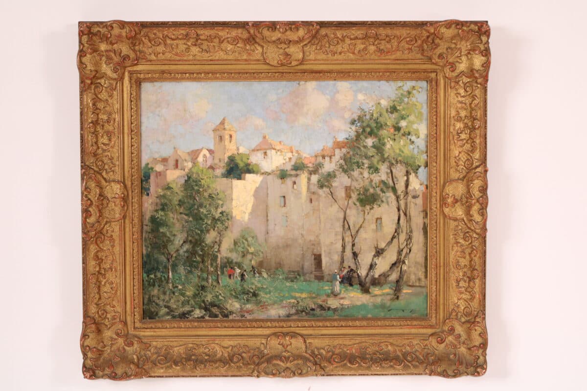 Painting Titled “St. Valery Sur Somme” by William L. Hankey (1869-1950)