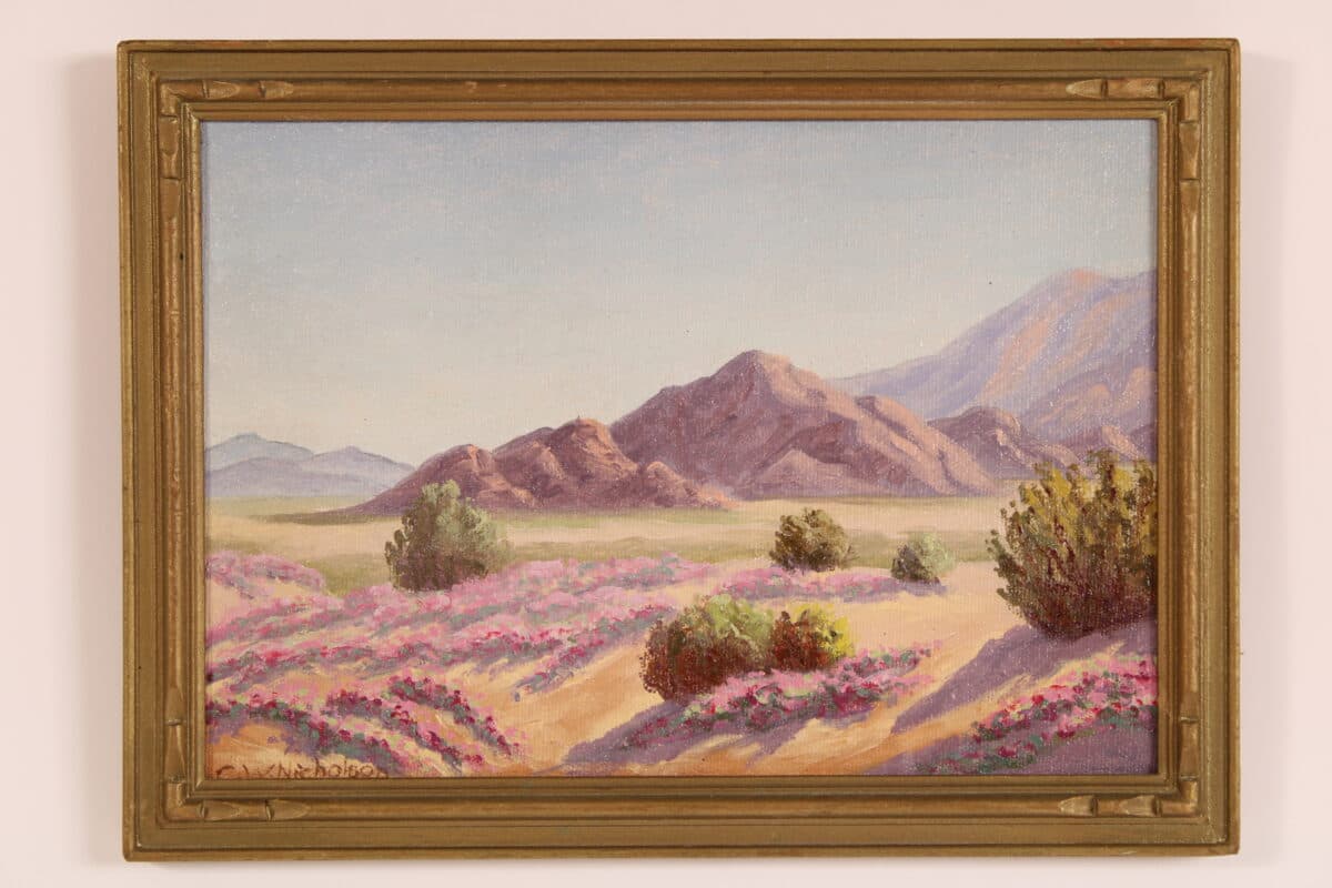 Colorful Desert Landscape Painting by C. W. Nicholson (1886-1965)