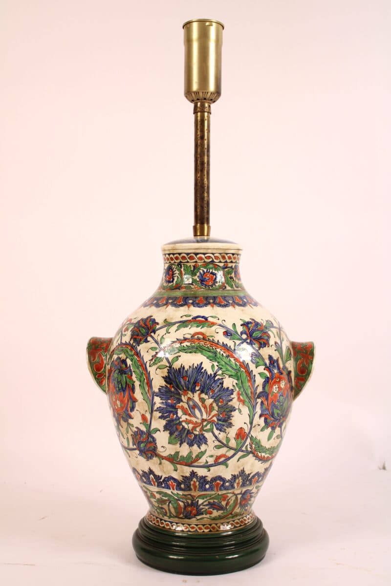 Iznik Pottery Lamp Base