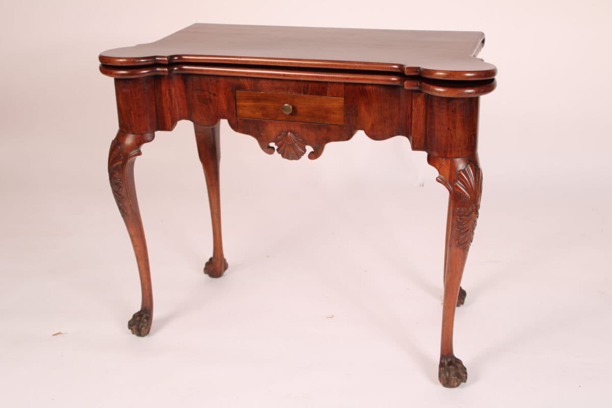 George II Mahogany Games Table