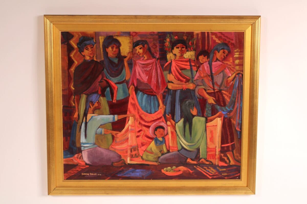 Painting by Dorothy Sklar (1906-1996) Titled “Blankets”