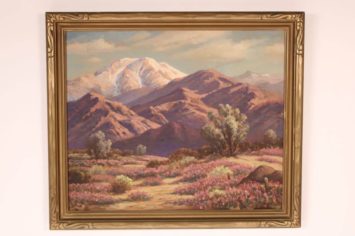Colorful Desert Landscape Painting by John Anthony Conner (1892-1971)