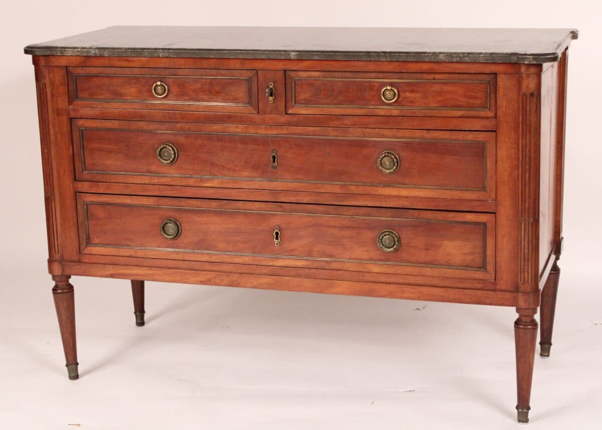 Antique Louis XVI Style Mahogany Chest of Drawers
