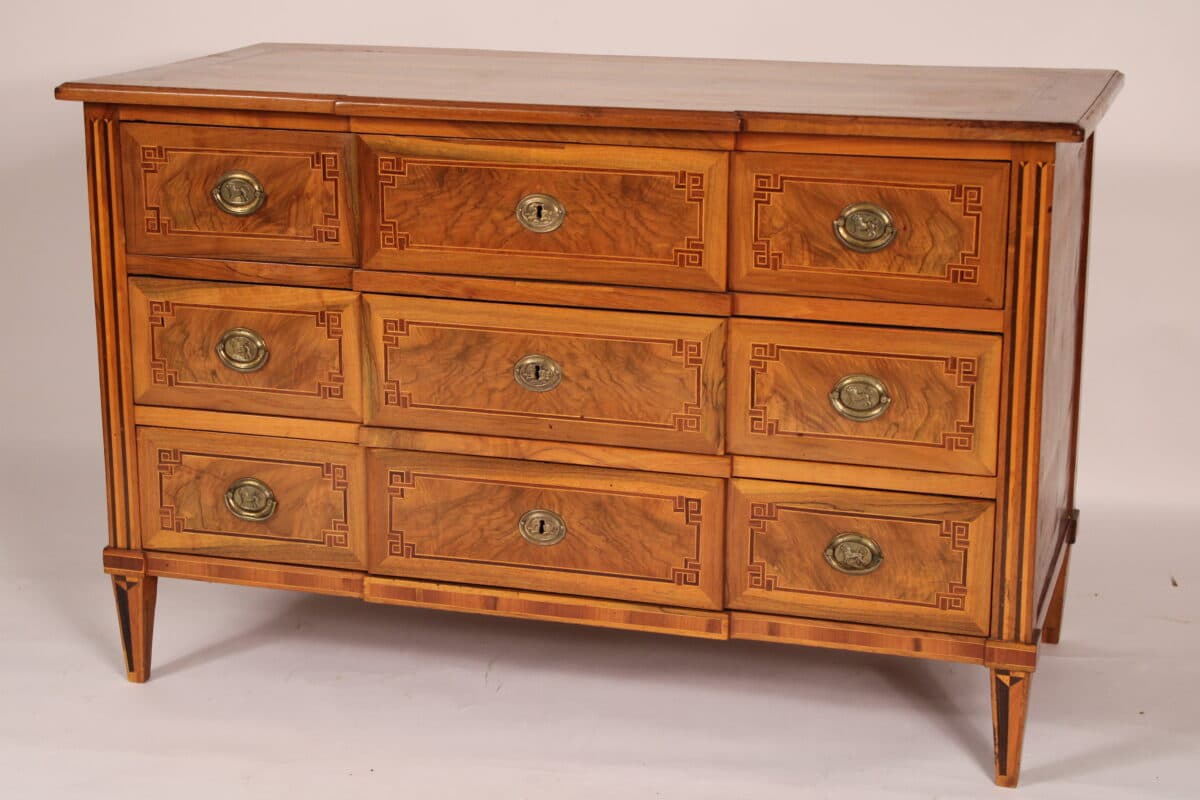 Antique Louis XVI Style Walnut Chest of Drawers