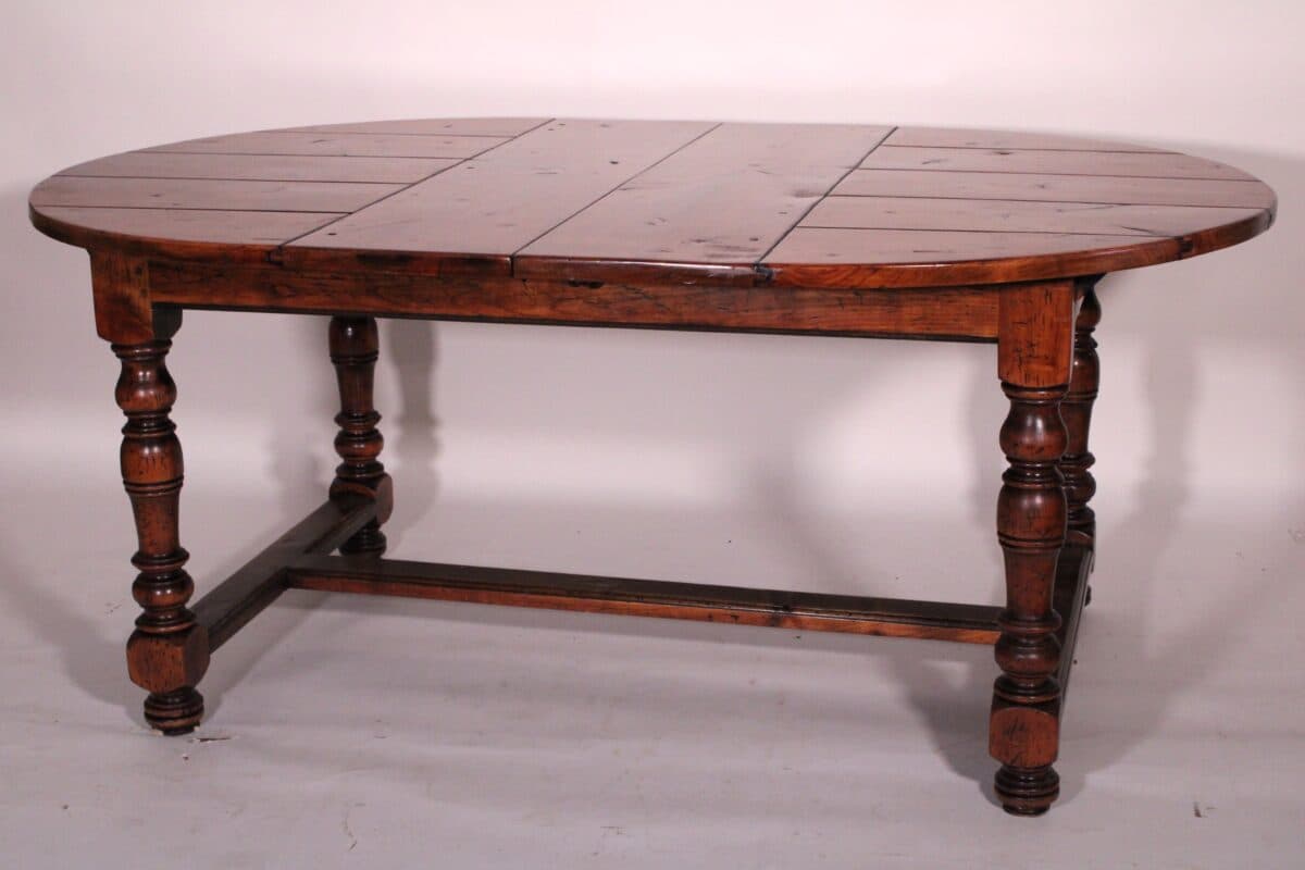 Baroque Style Elm Wood Dining Room Table