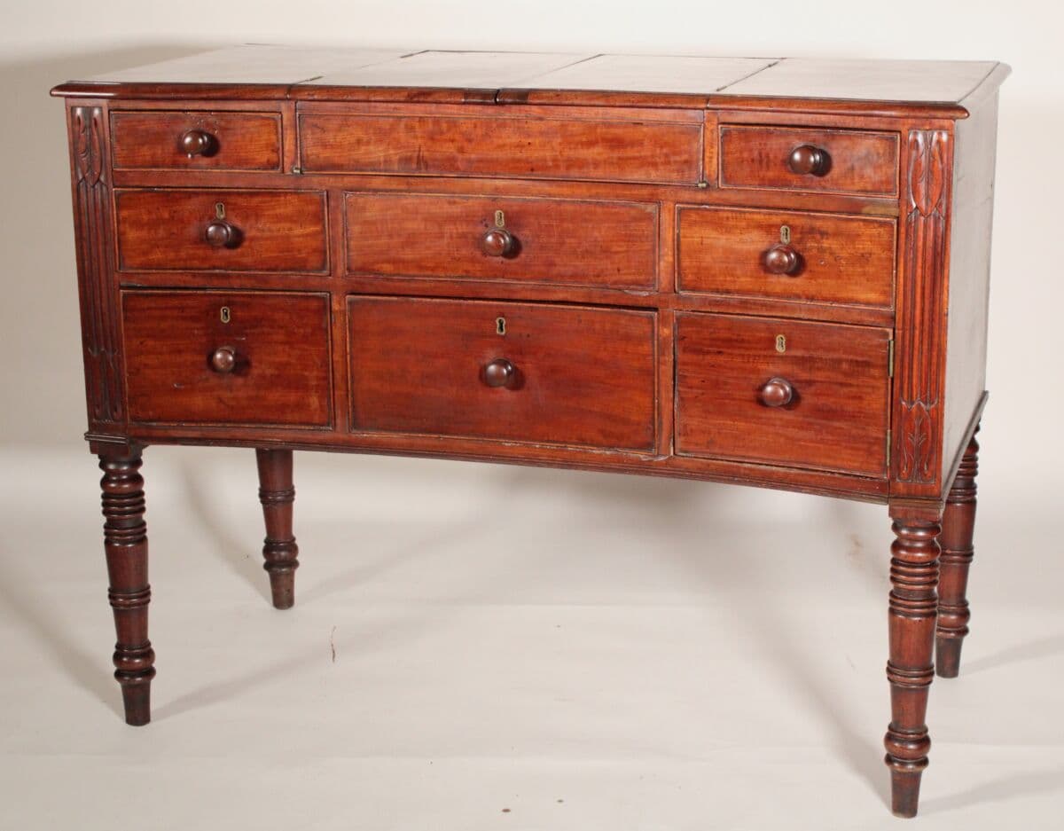 George III Mahogany Concave Front Sideboard Circa 1800