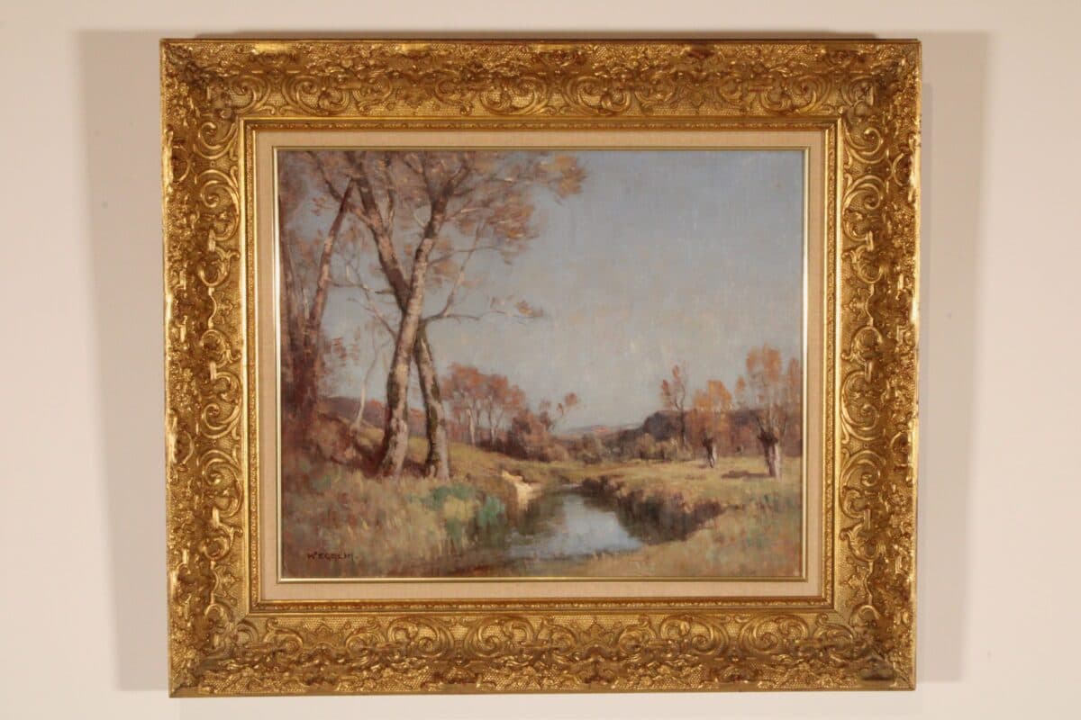French Impressionist Landscape Painting by Emile Wegelin (1875-1962)