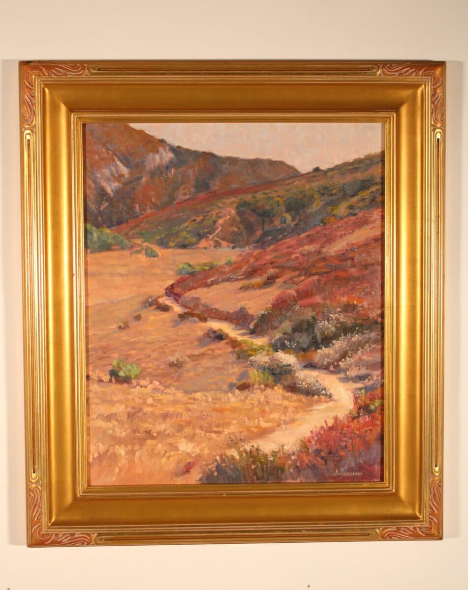 Painting by Saim Caglayan (Born 1949) Titled ( Path to Big Bend)