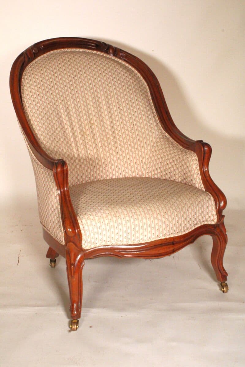 Victorian Mahogany Bergere