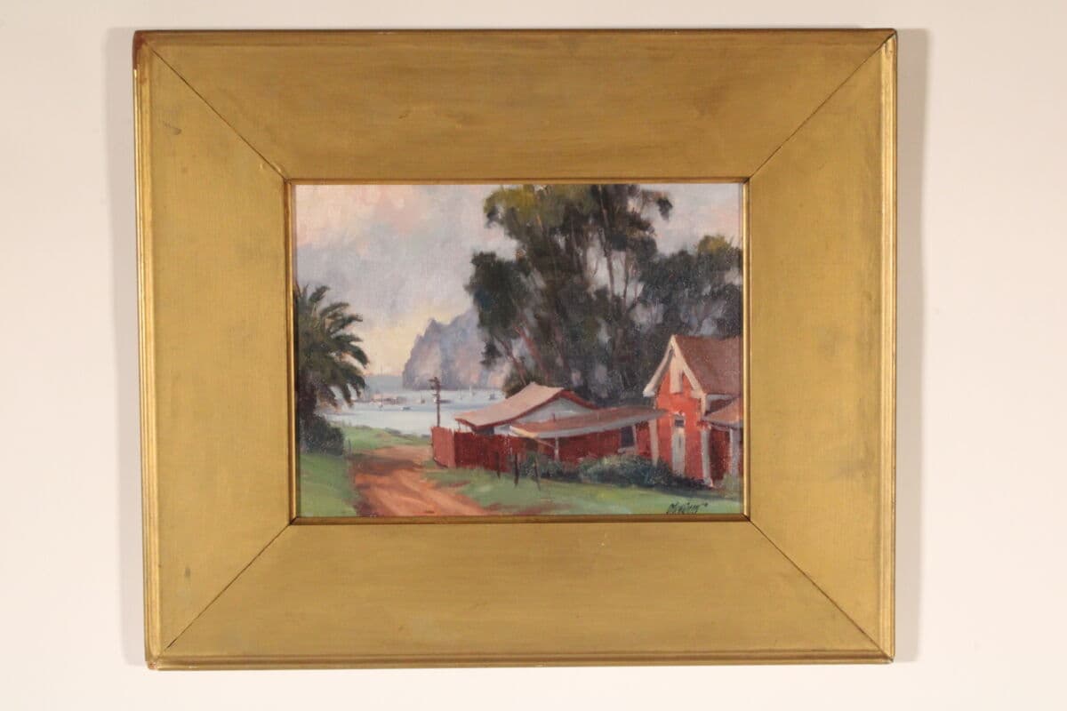 Painting Titled “Cat Harbor” by Michael Obermeyer (Born 1959)