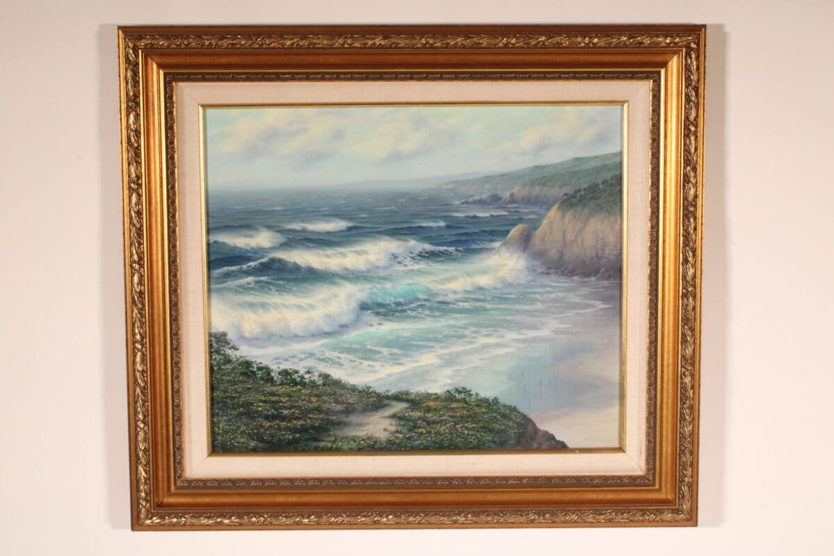 Painting by Maurice Meyer (Born 1936) Titled “North of Santa Barbara”