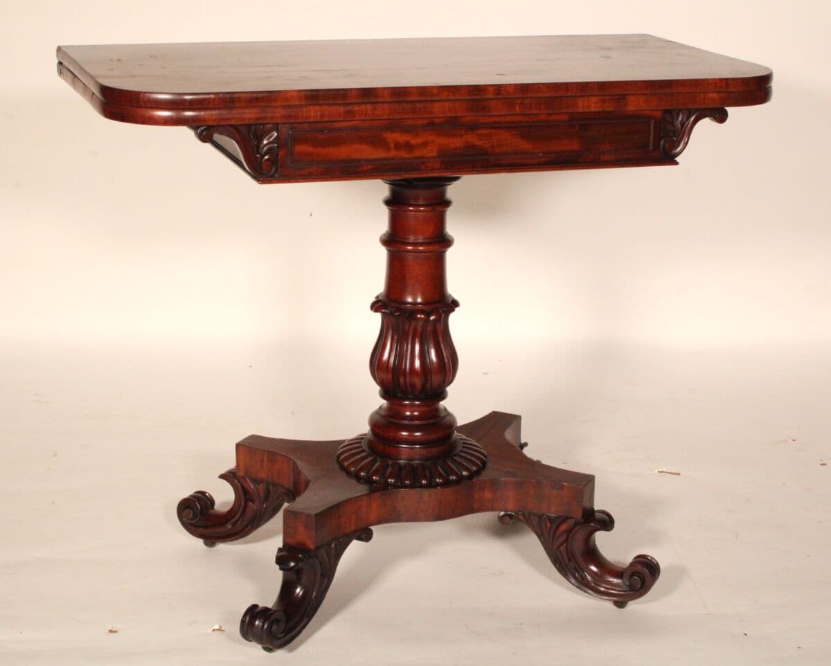 William IV Mahogany Games Table