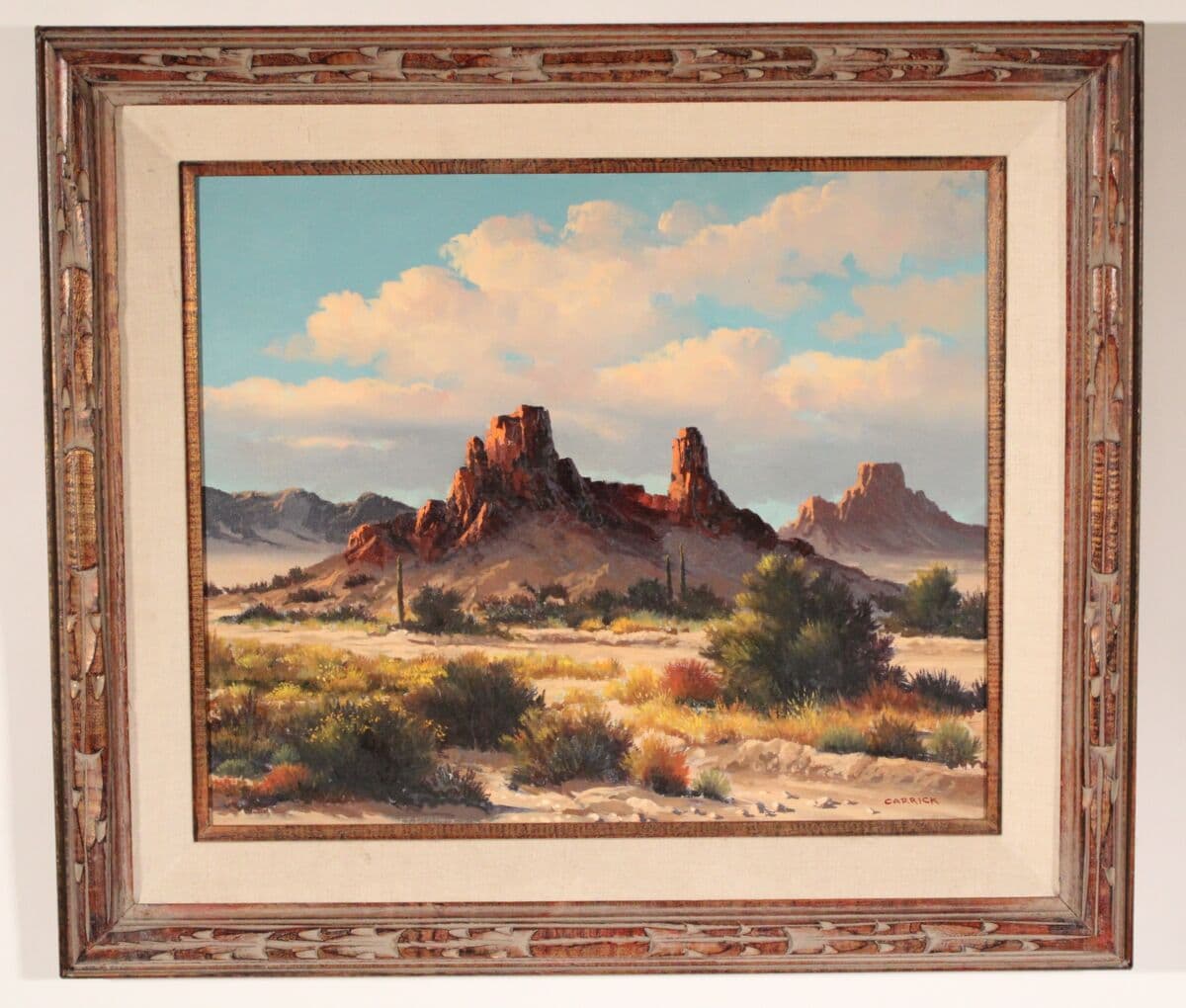 Desert Landscape Painting by Beverly Carrick (Born 1930)