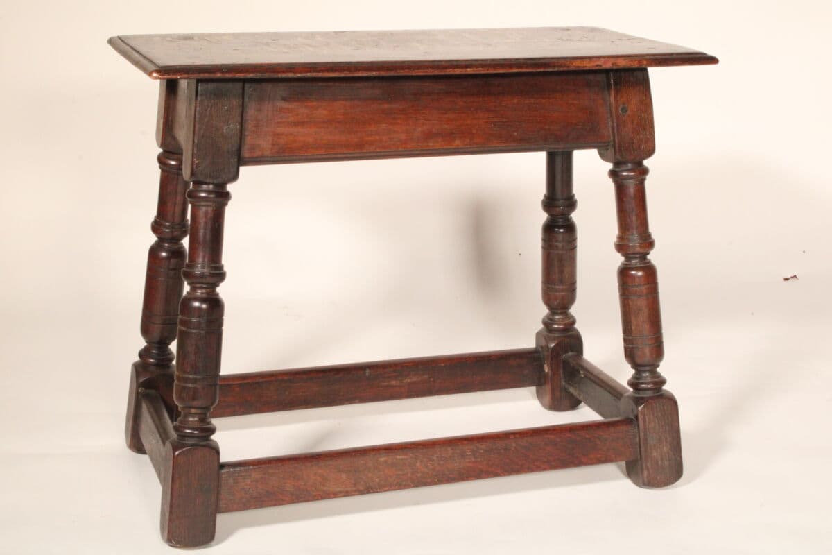Jacobean Style English Oak Joint Stool