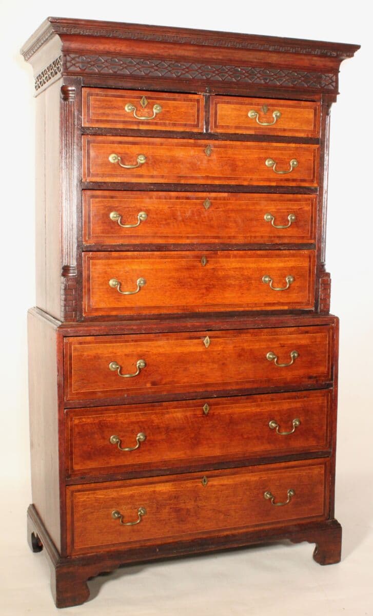 Antique George III Style Chest on Chest