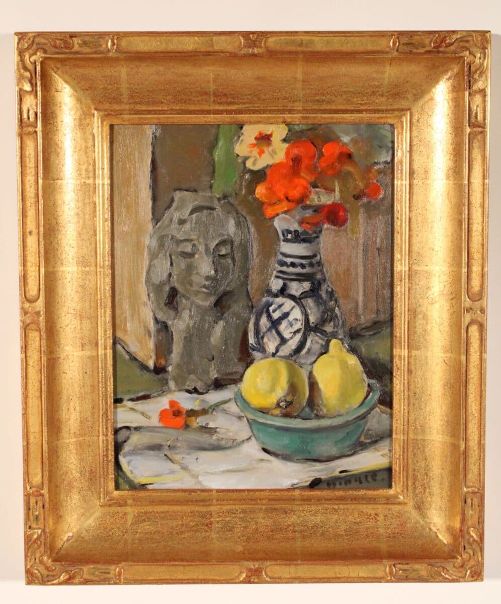Still Life Painting with Lemons by Clarence Hinkle (1890-1960)