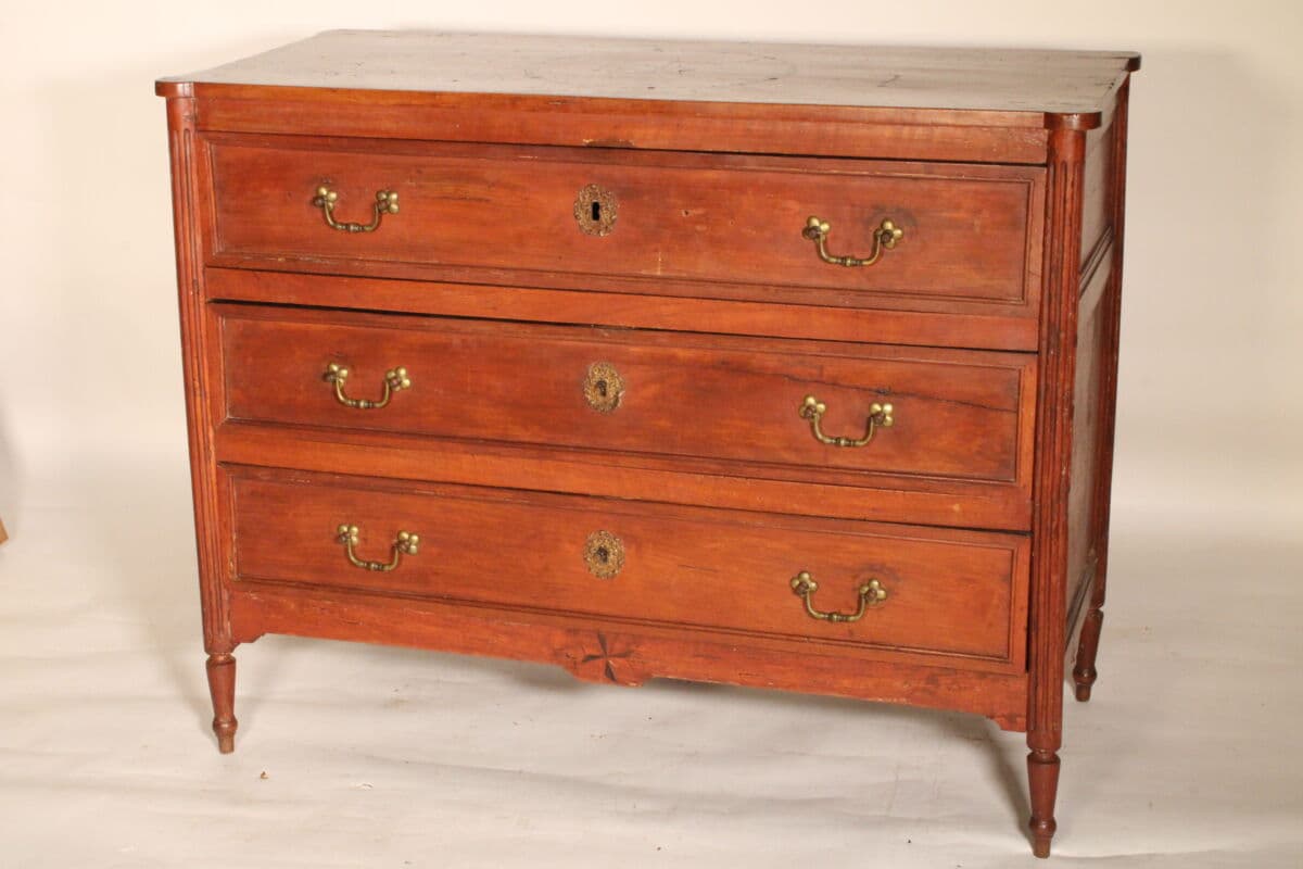 Early 19th Century Louis XVI Fruit Wood Chest of Drawers