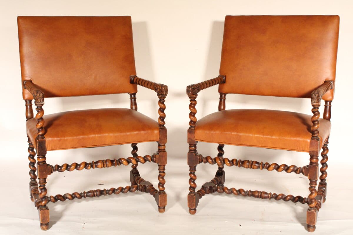 Pair of Baroque Style Armchairs