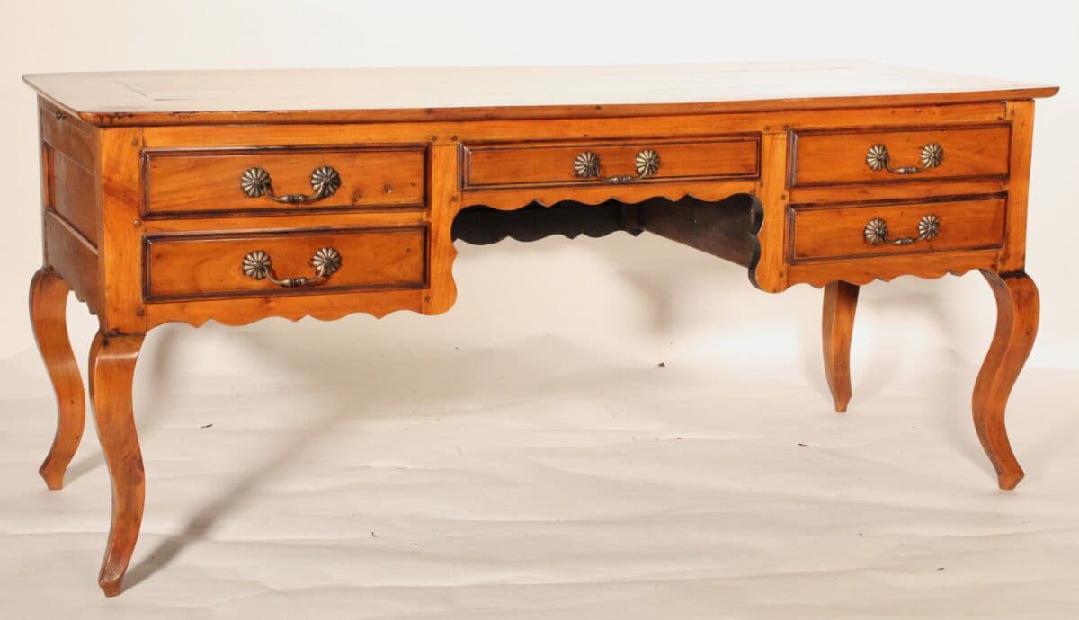 19th Century Louis XV Provincial Style Fruitwood Desk