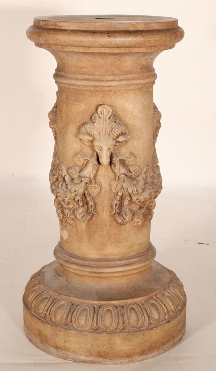 Neo Classical Style Terra Cotta Pedestal