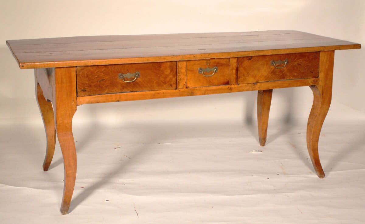 19th Century Louis XV Provincial Style Fruitwood Desk