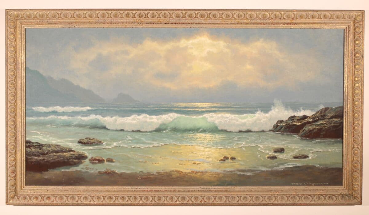 Seascape Painting by Anton Gutknecht (1907-1988)