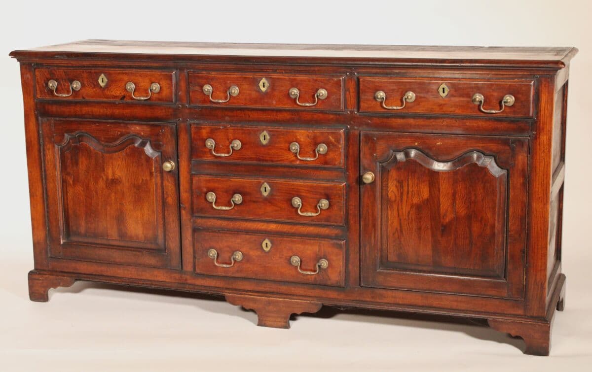 George II Style Oak Dresser Base