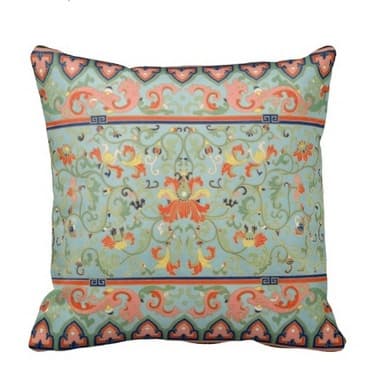 Pillows & Textiles - Turquoise Parlor Square Pillow - Rubbish Interiors Inc.
