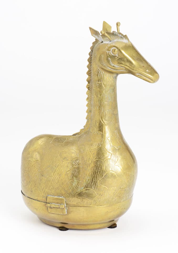 Sold - Brass Giraffe Box - Rubbish Interiors Inc.